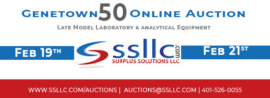 Register Now for SSLLC's Genetown 50 Online Lab & Analytical Auction. 2/19/19 - 2/21-19. Register at www.ssllc.com/auctions